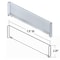 Azar Displays Adjustable Tall Divider Bin Cosmetic Tray w Pushers - Customize Slot Size to Product, Clear, 2-Pack 225830-TALL-CLR-2PK - alternate 5